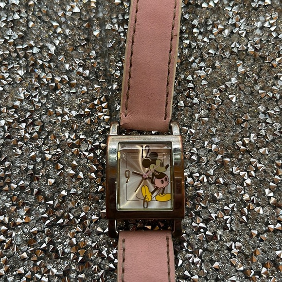 Disney Accessories - Disney Mickey Mouse Pink Watch. Japanese Movement. Stainless steel needs battery